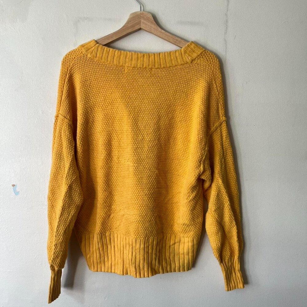 Free People Hailee Cardi Cardigan California Poppy Knit Sweater - Picture 4 of 6